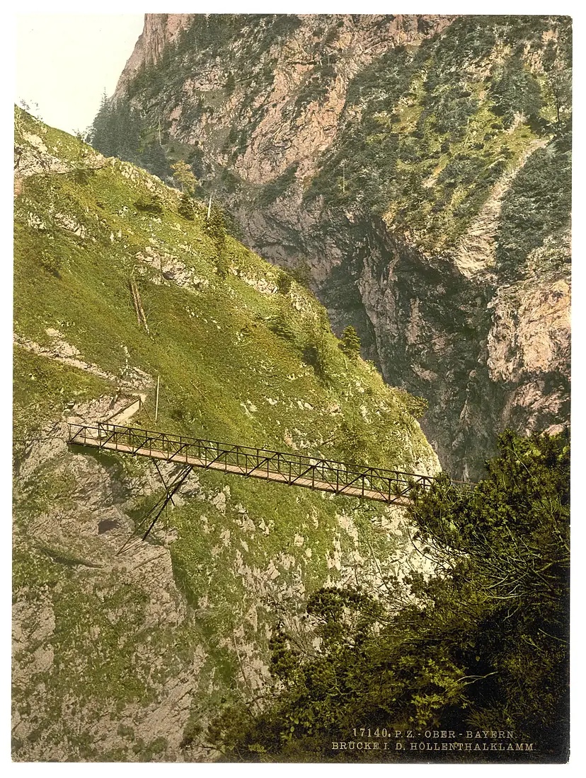 A bridge, Hollenthalklamm, Upper Bavaria, Germany-LCCN2002696236