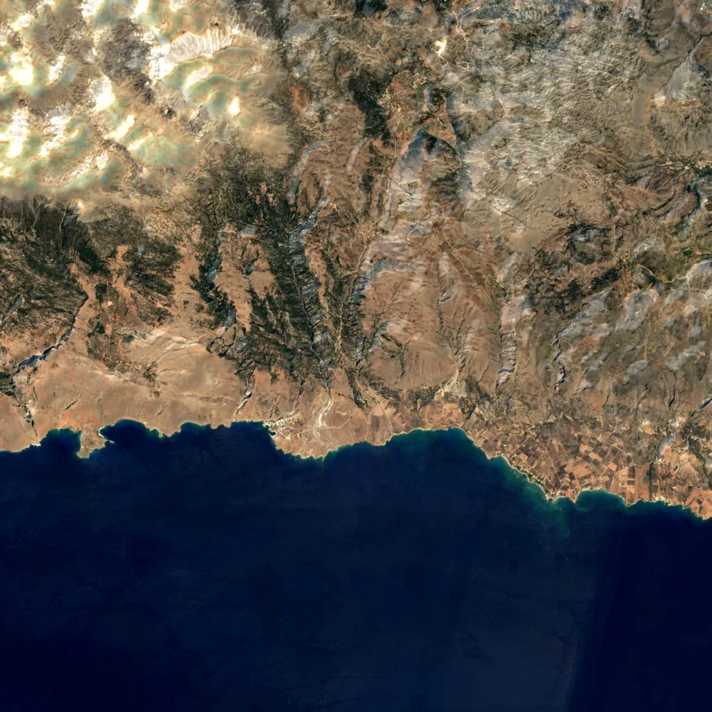 Imbros Gorge seen from above (Sentinel-2)