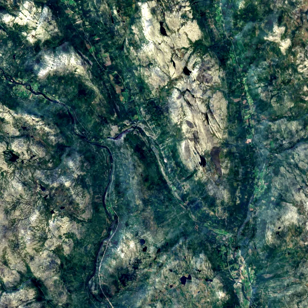 Jutulhogget seen from above (Sentinel-2)