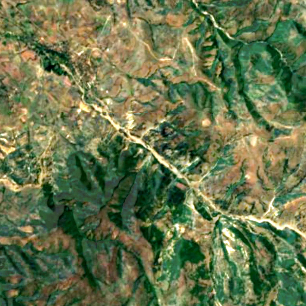 Kamnik Canyon seen from above (Sentinel-2)