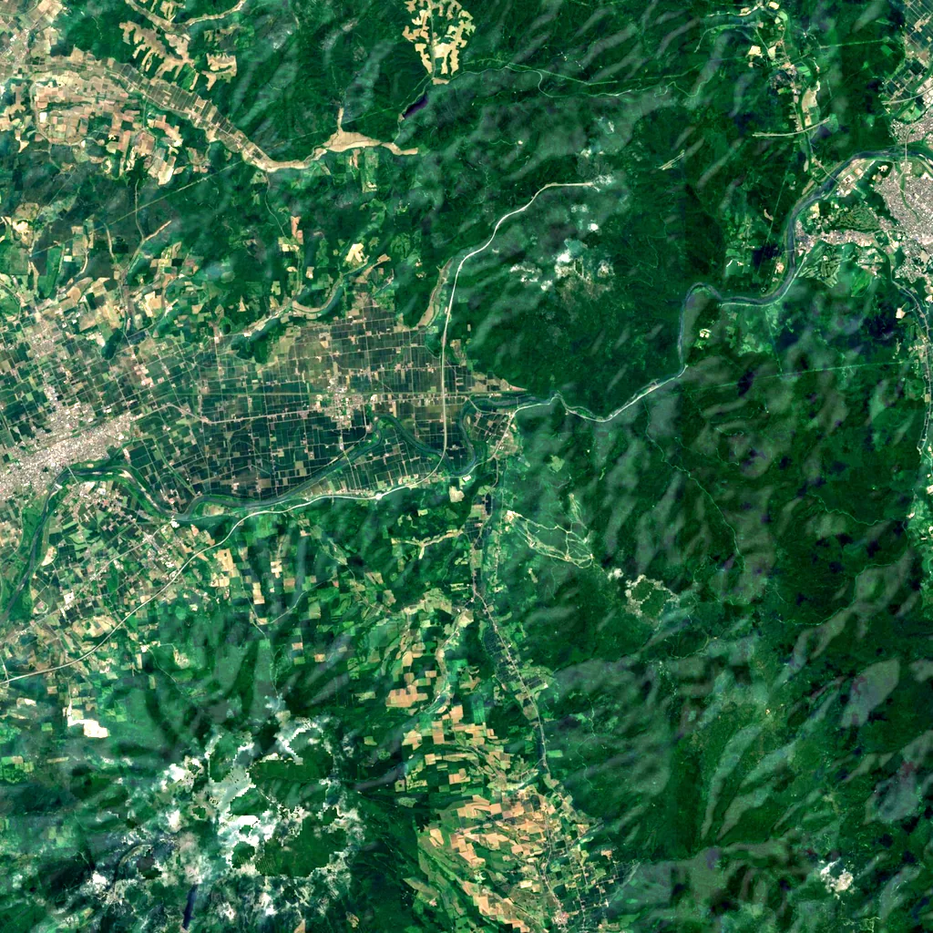 Kamuikotan seen from above (Sentinel-2)