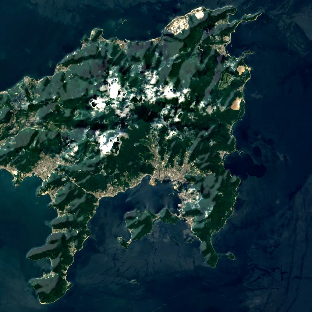 Kankakei seen from above (Sentinel-2)
