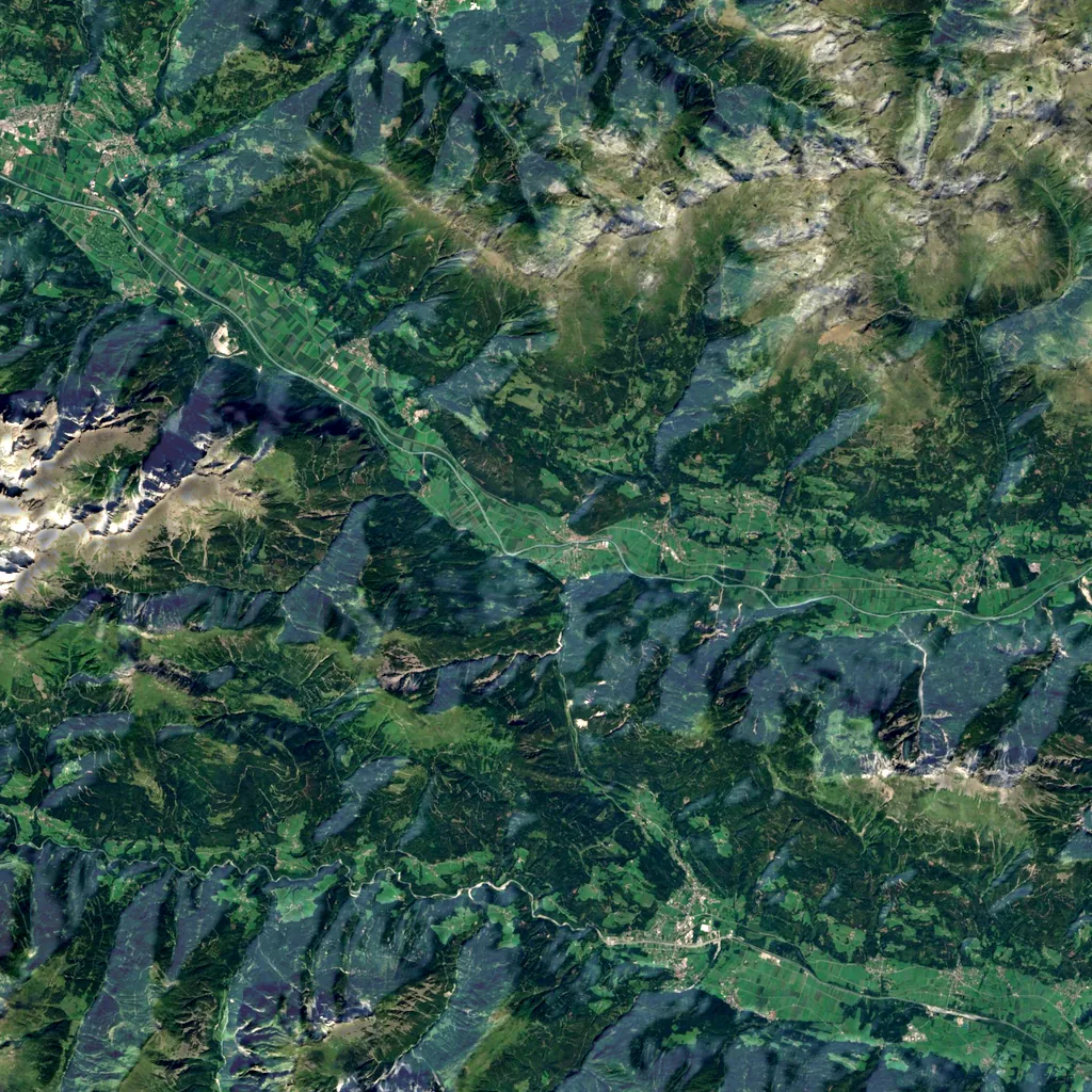 Kärntner Tor seen from above (Sentinel-2)