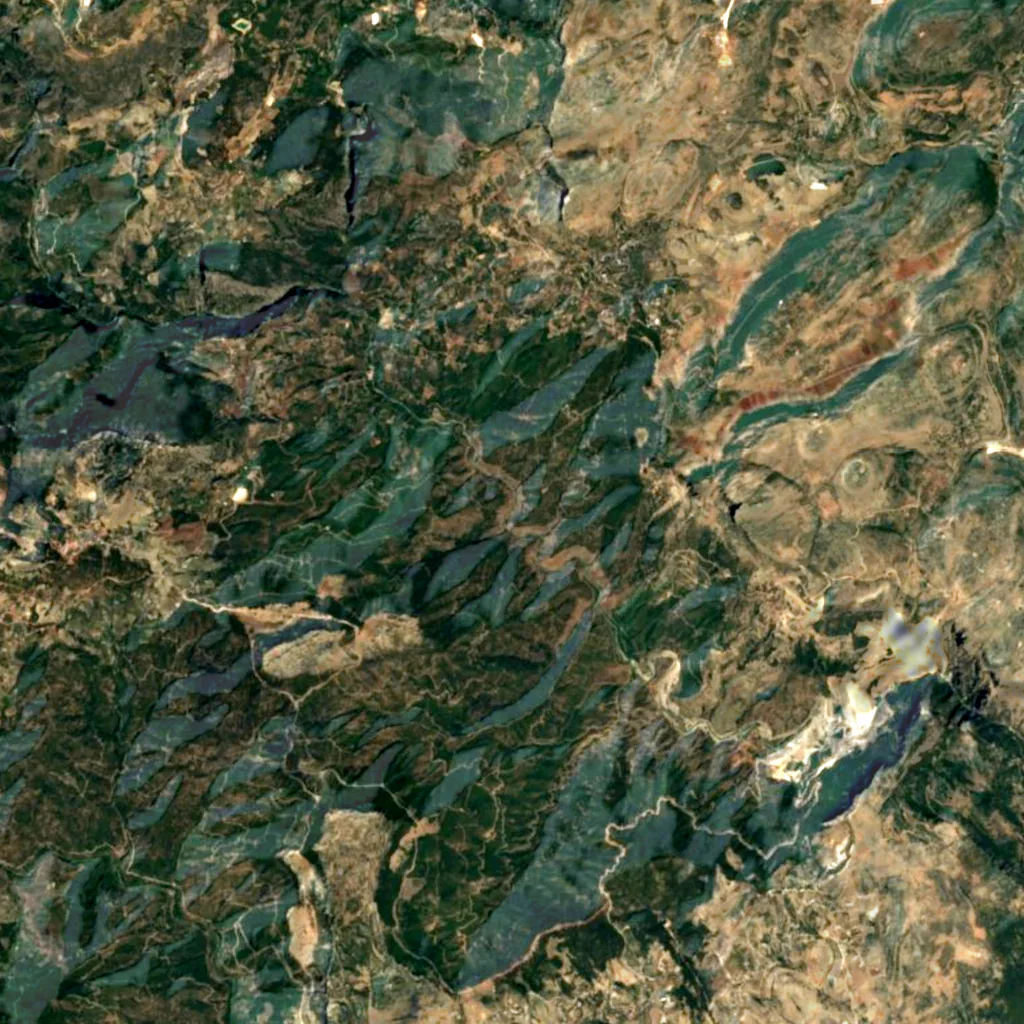 Kisecik Canyon seen from above (Sentinel-2)