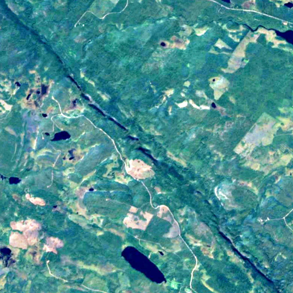 Korouoma seen from above (Sentinel-2)