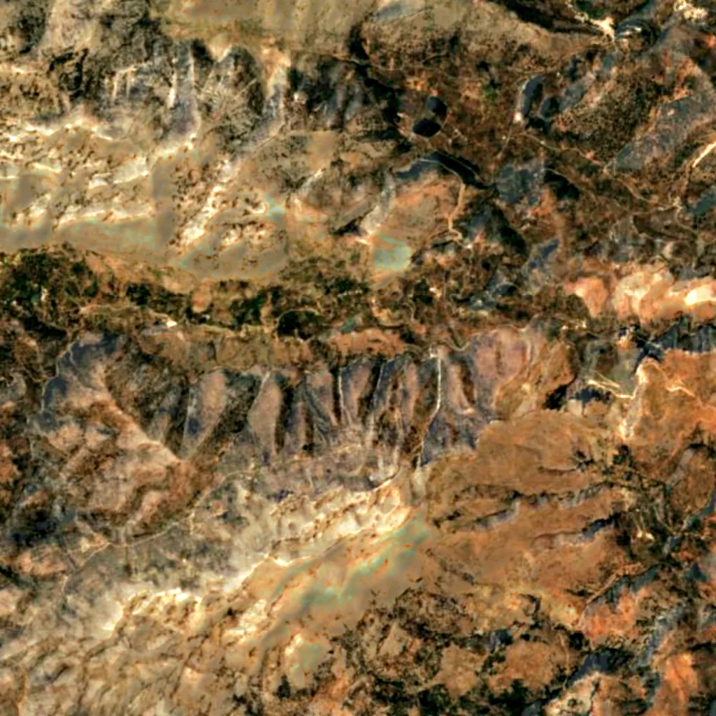 Kritsa Gorge seen from above (Sentinel-2)