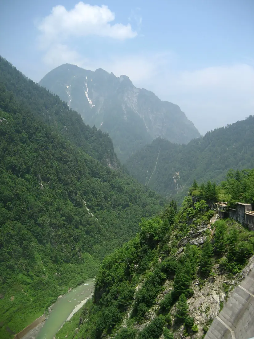Kurobe kyokoku view from Kurobe Dam