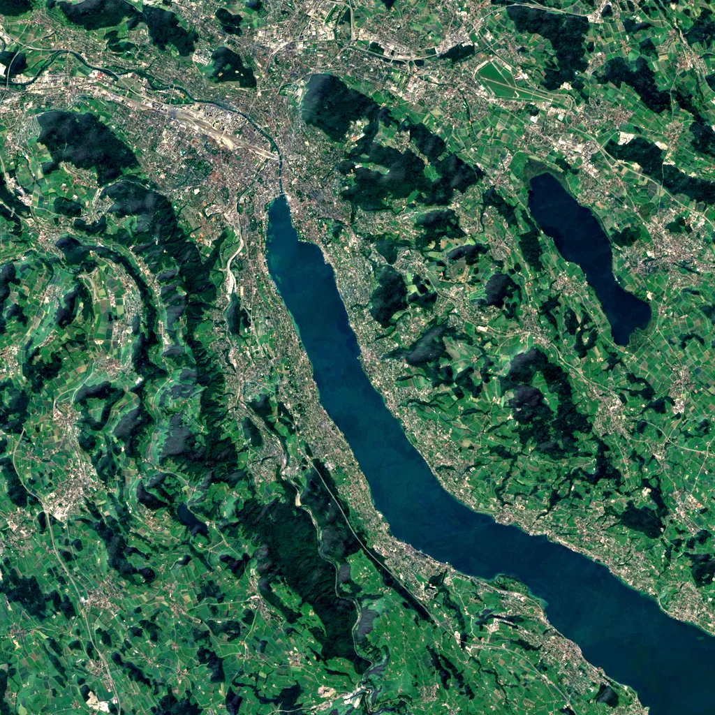 Küsnachter Tobel seen from above (Sentinel-2)