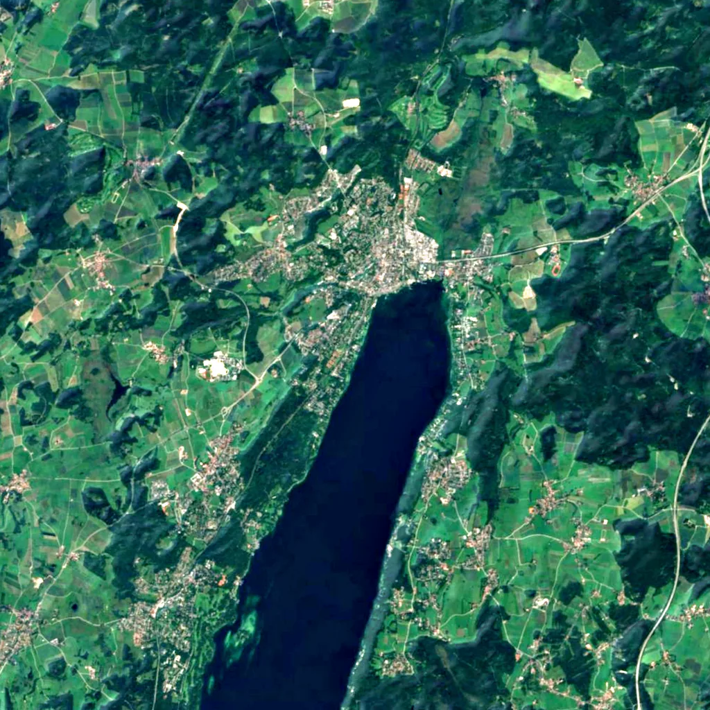 Maisinger Schlucht seen from above (Sentinel-2)