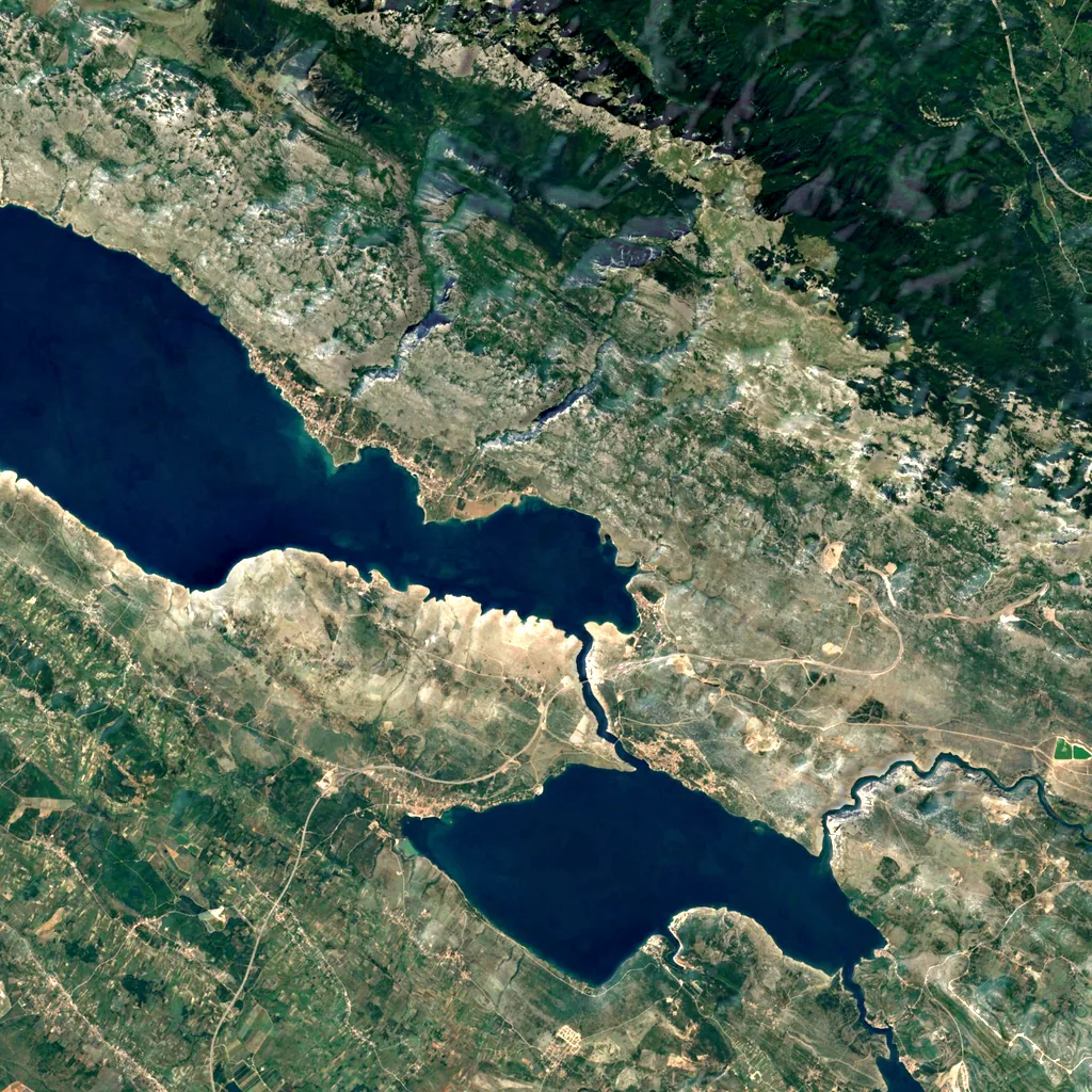 Mala Paklenica seen from above (Sentinel-2)