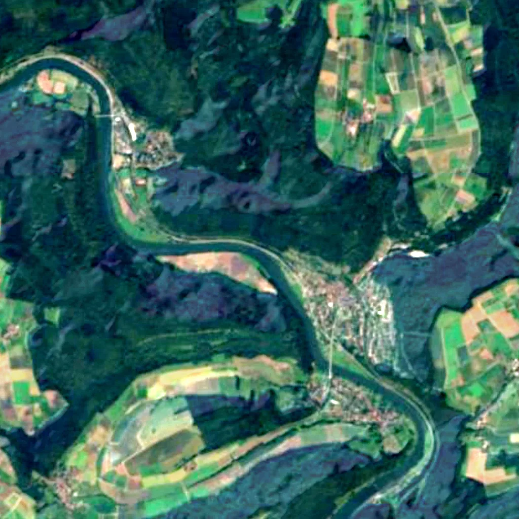 Margaretenschlucht seen from above (Sentinel-2)