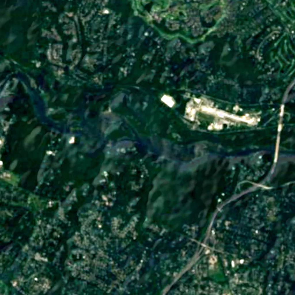 Mather Gorge seen from above (Sentinel-2)