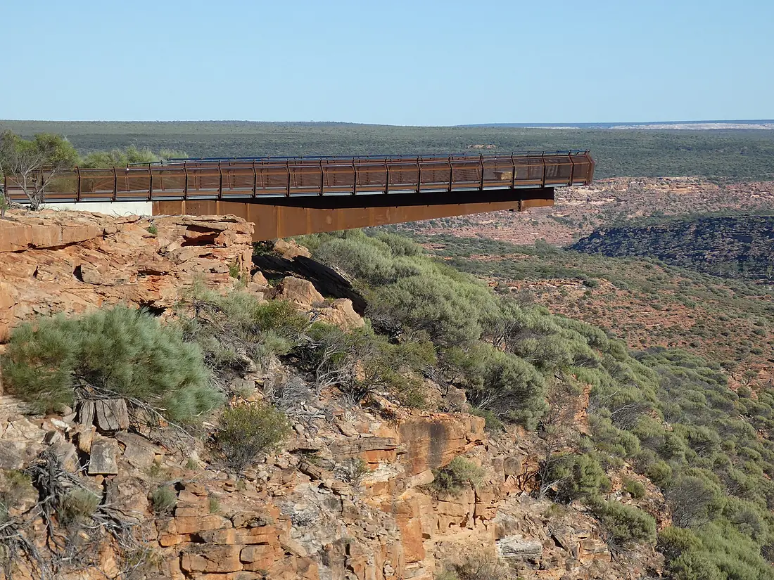 Kalbarri Skywalk Platform Over the Murchison Gorge