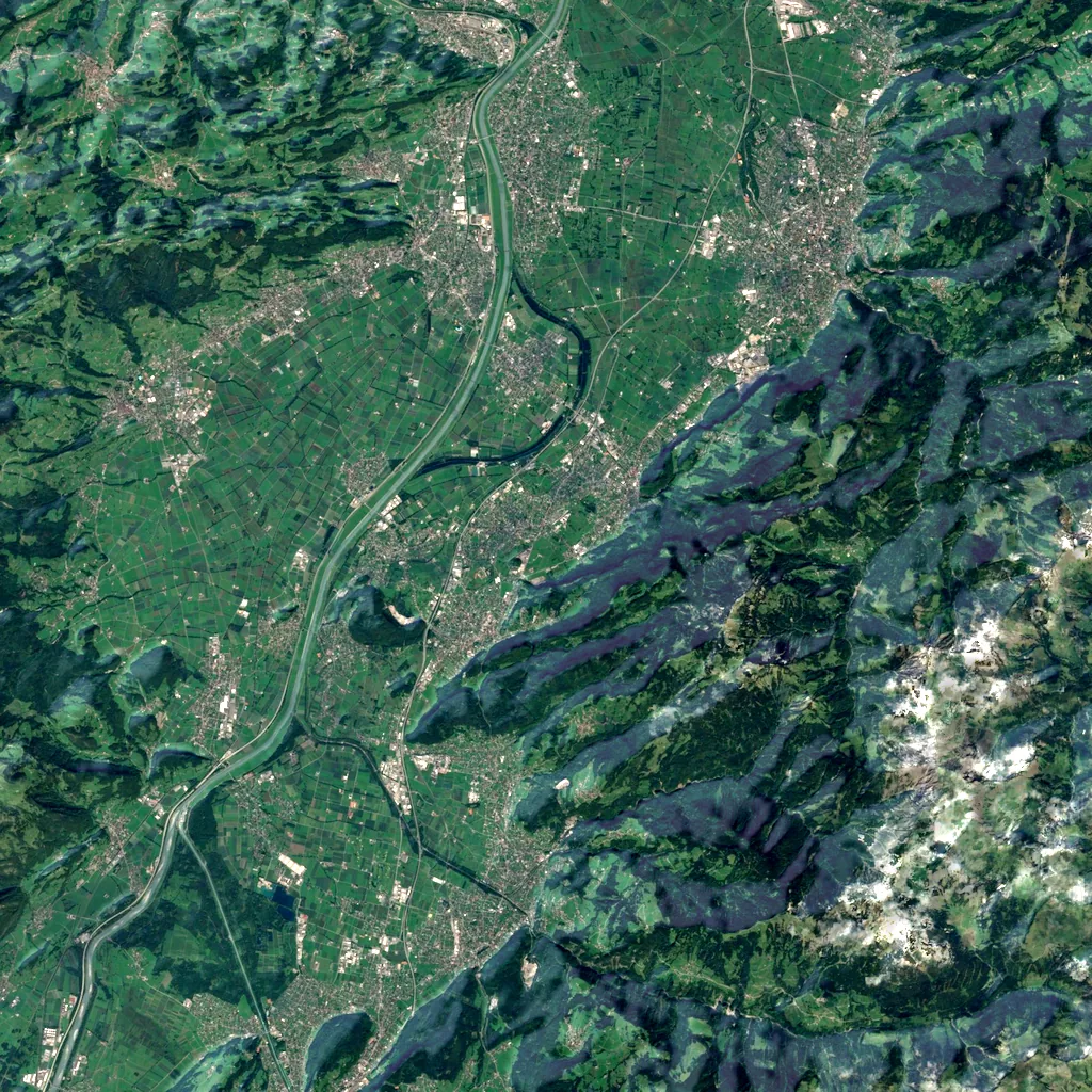 Oerflaschlucht seen from above (Sentinel-2)