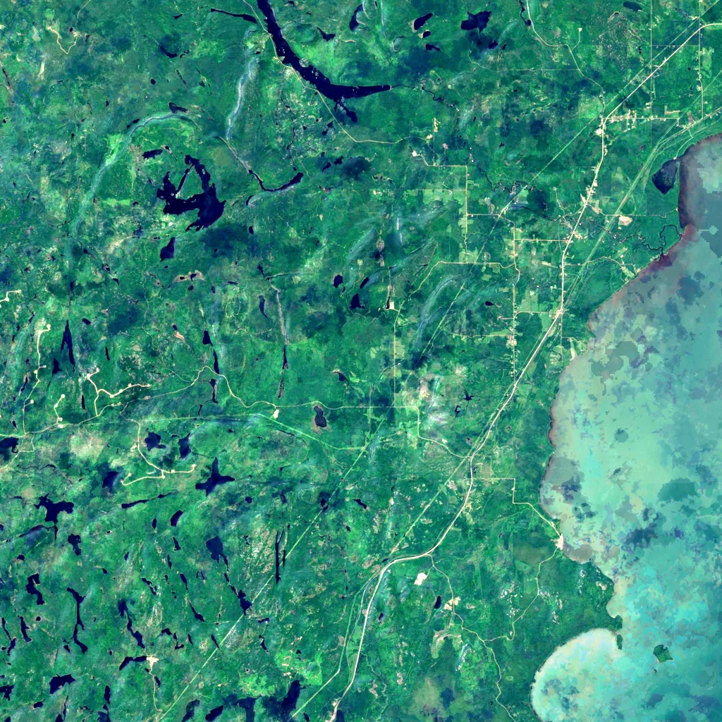 Ouimet Canyon seen from above (Sentinel-2)