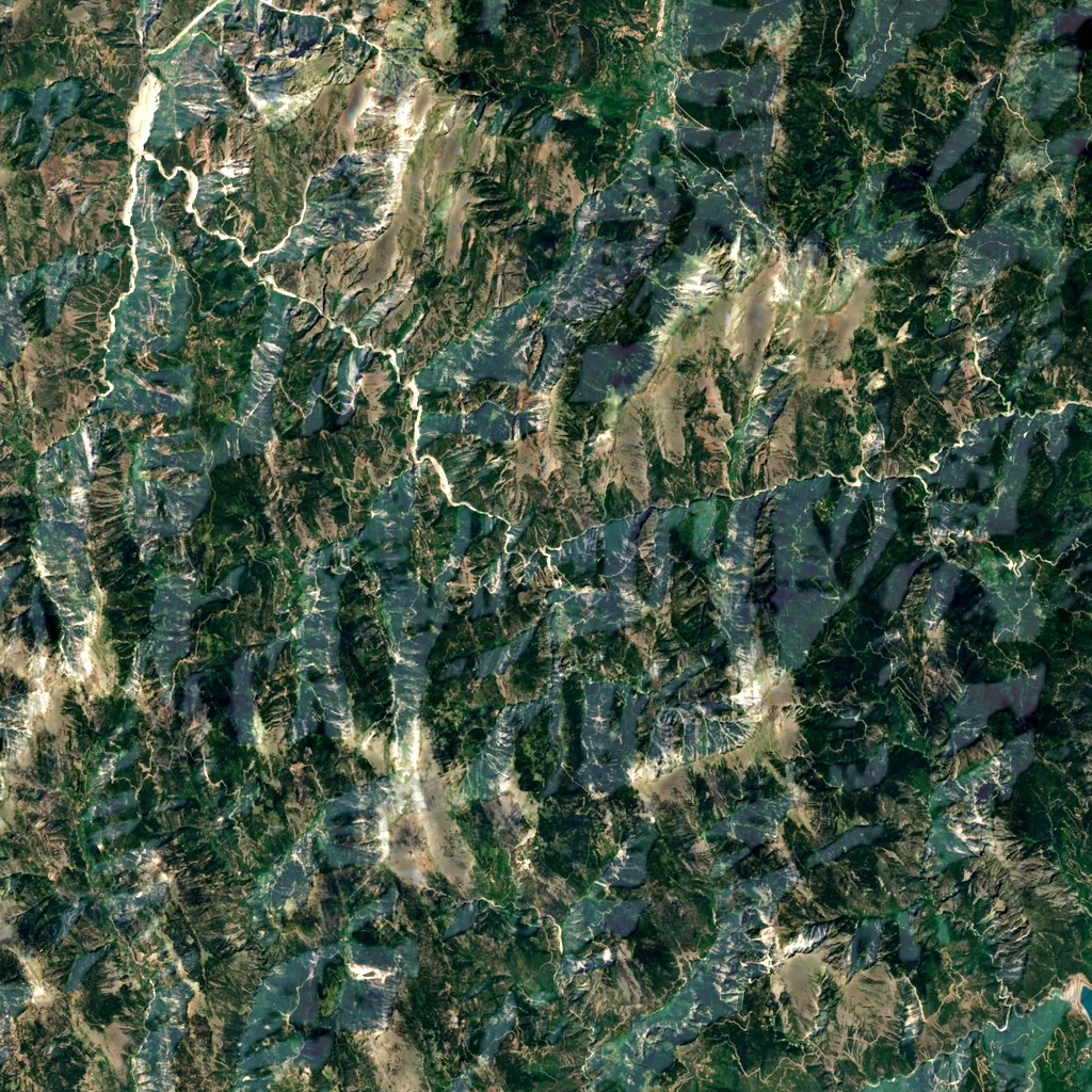 Panta Vrehi Gorge seen from above (Sentinel-2)