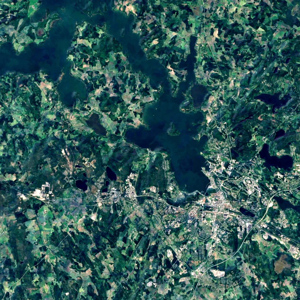 Pirunpesä seen from above (Sentinel-2)