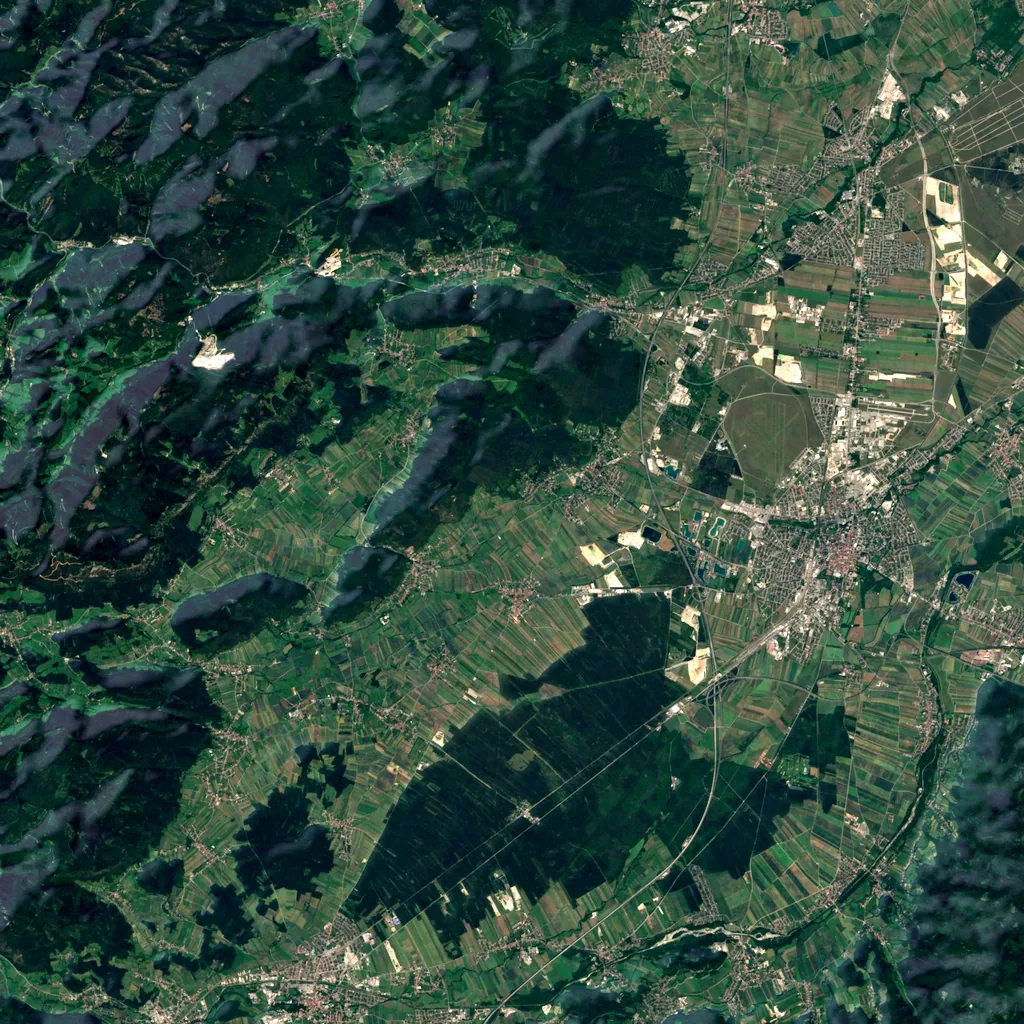 Prosset seen from above (Sentinel-2)