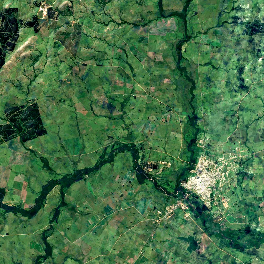 Quebrada de los Cuervos seen from above (Sentinel-2)