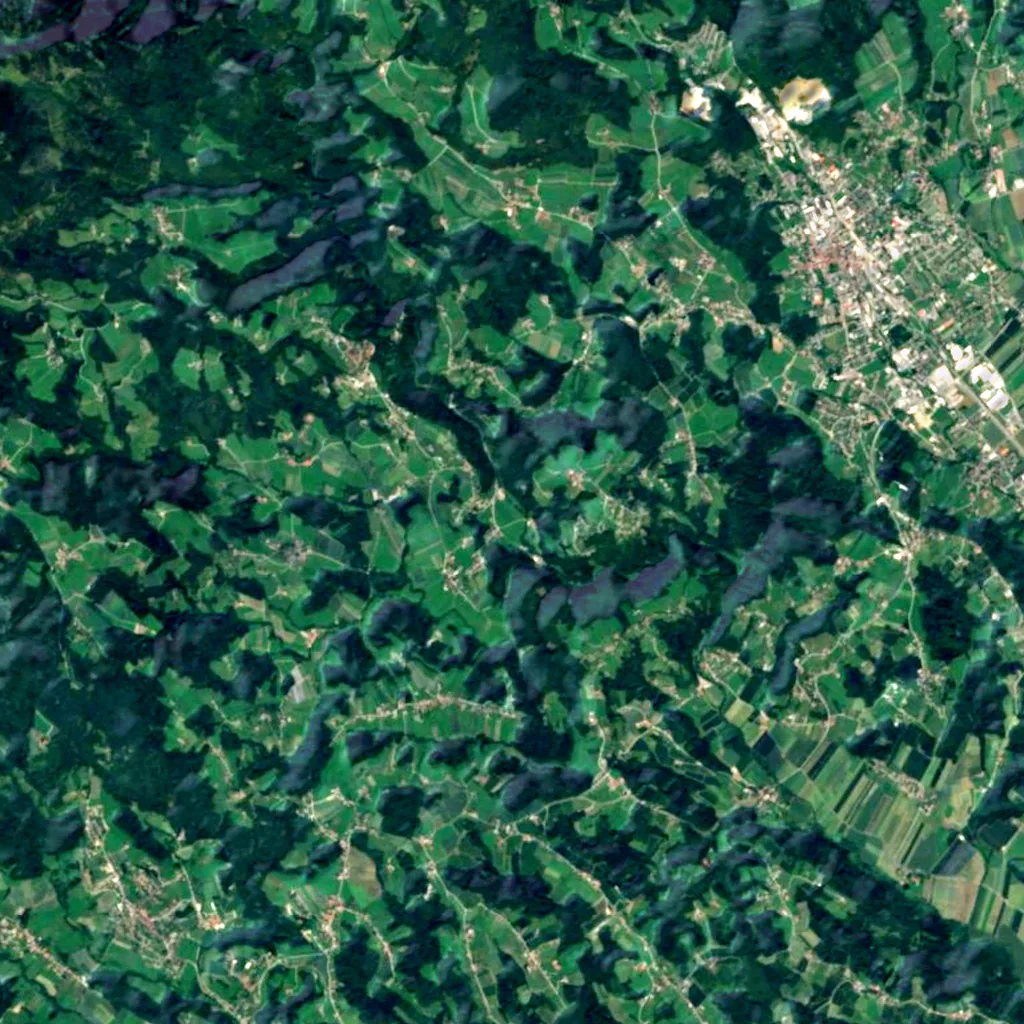 Raabklamm seen from above (Sentinel-2)