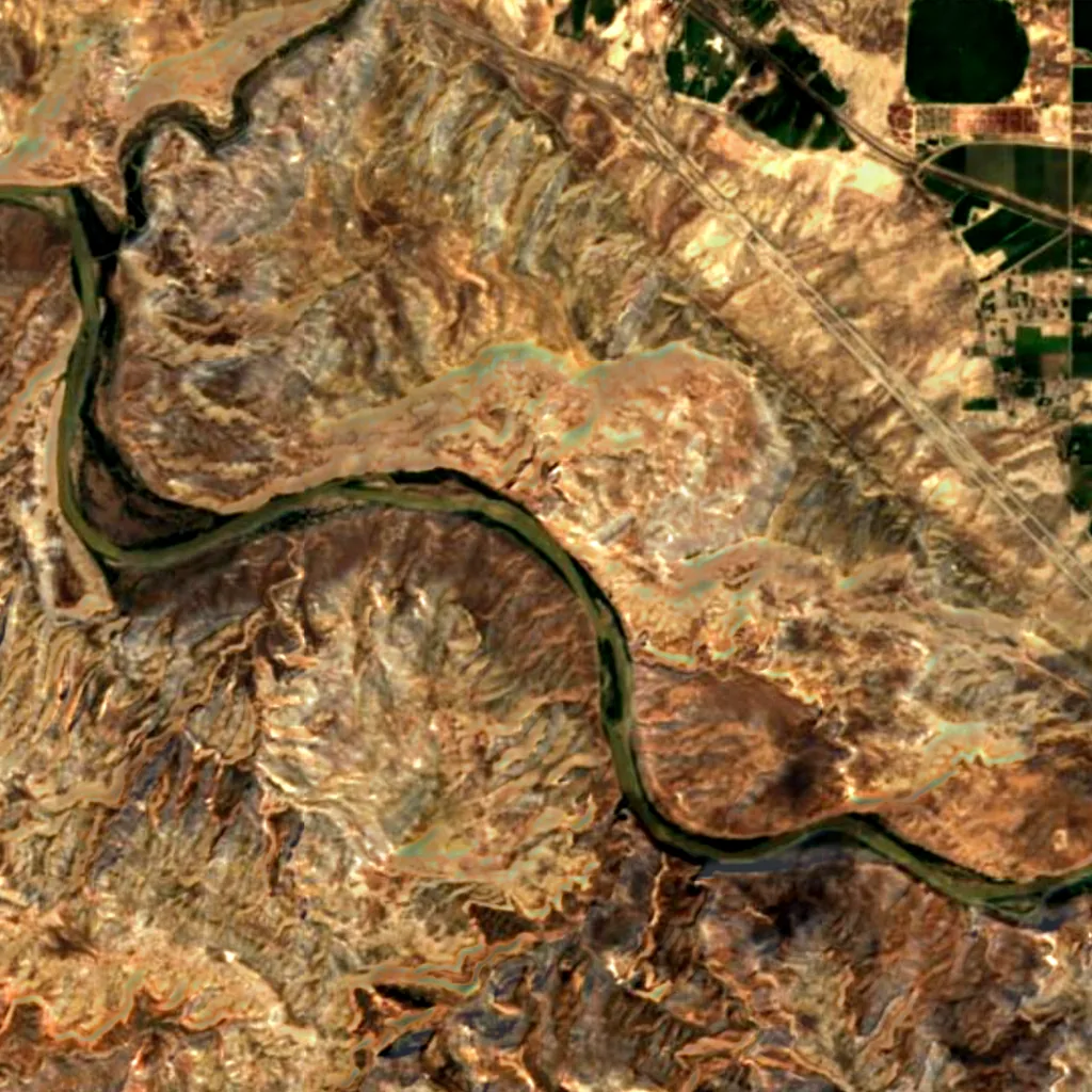 Rattlesnake Canyon seen from above (Sentinel-2)