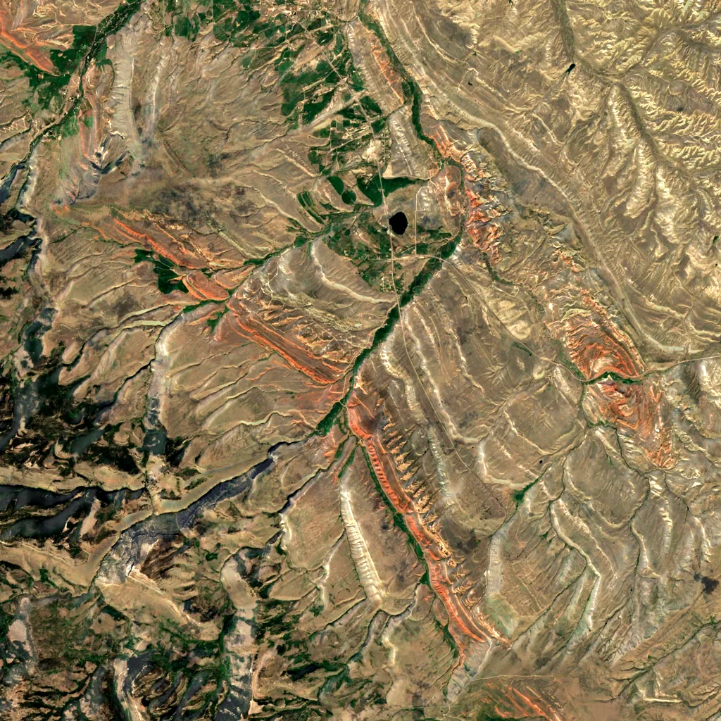 Red Canyon seen from above (Sentinel-2)