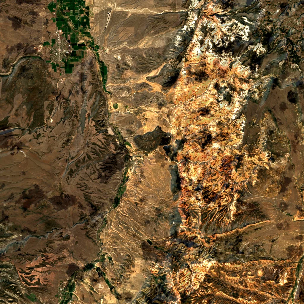 Red Canyon seen from above (Sentinel-2)