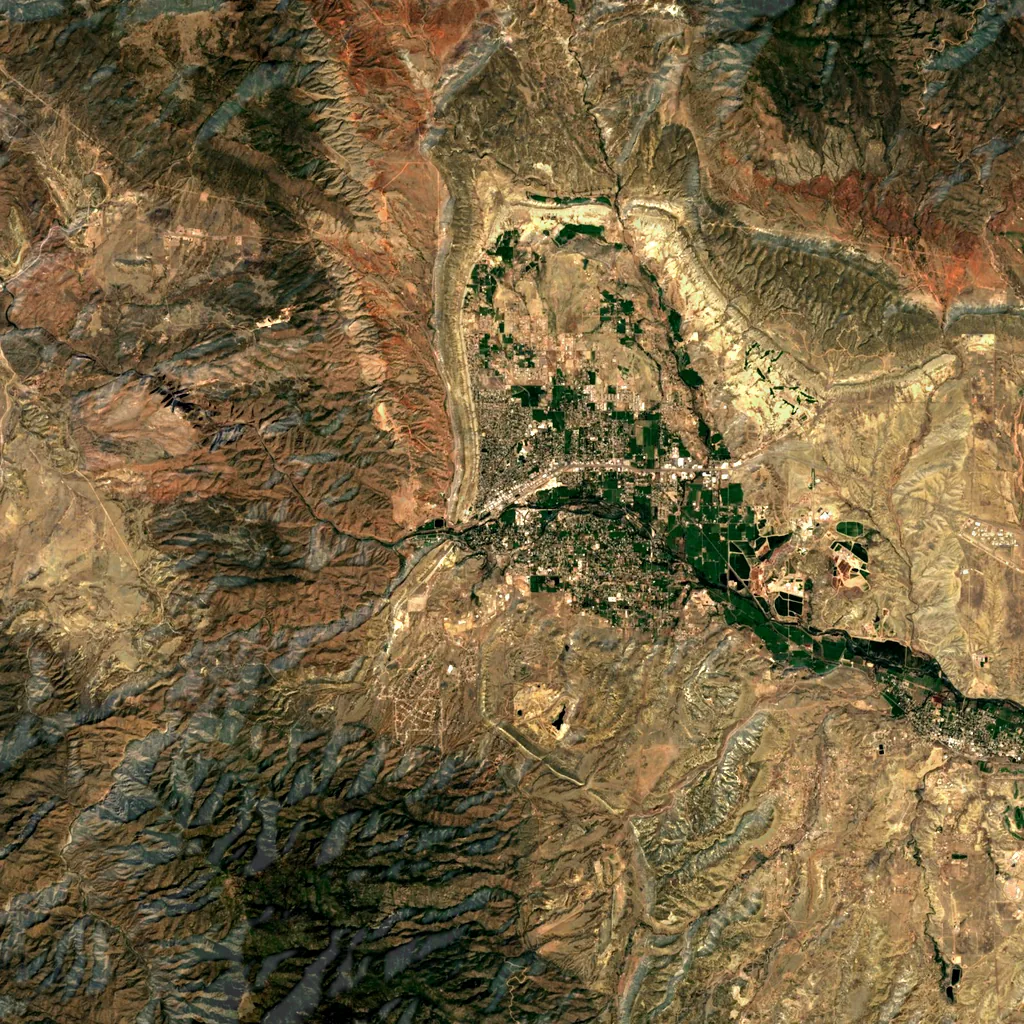 Royal Gorge seen from above (Sentinel-2)