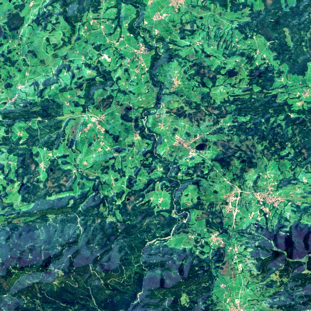 Scheibum seen from above (Sentinel-2)