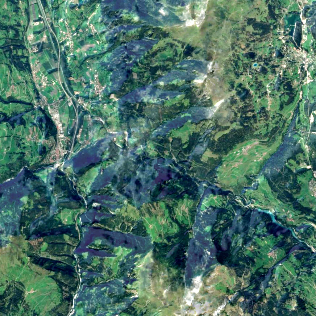 Schinschlucht seen from above (Sentinel-2)