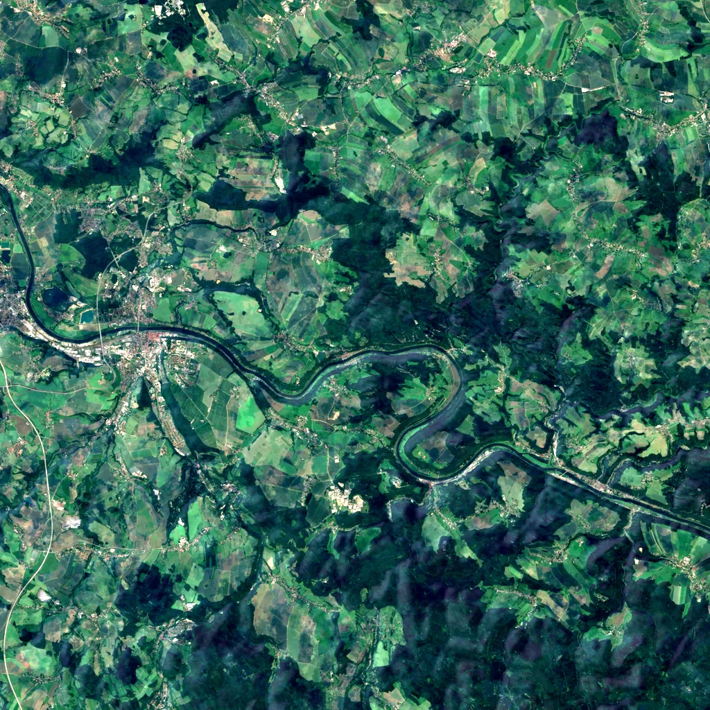 Schwedenlöcher seen from above (Sentinel-2)