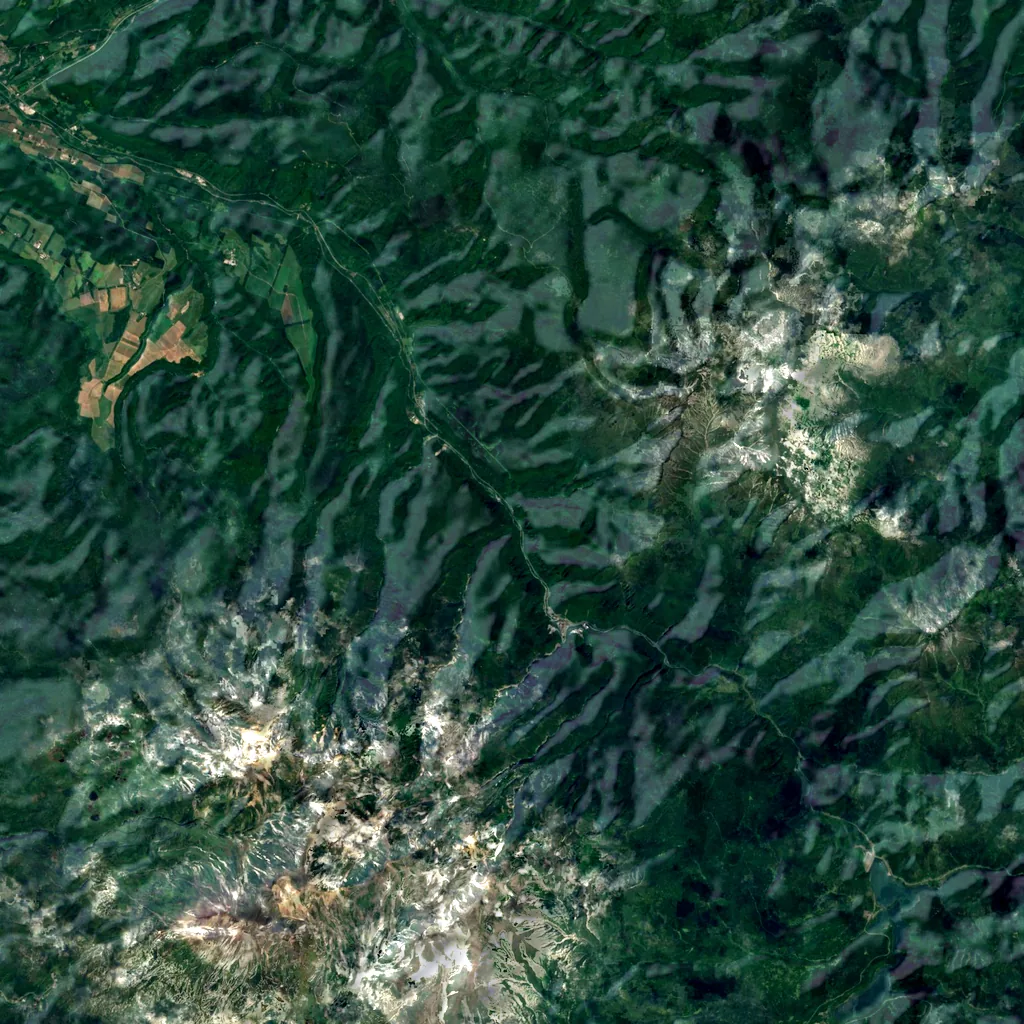 Sounkyo seen from above (Sentinel-2)