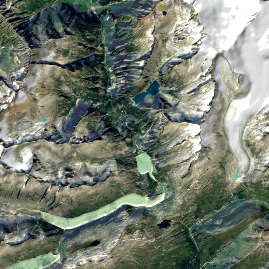 Spitallamm seen from above (Sentinel-2)