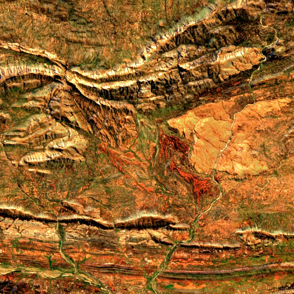 Standley Chasm seen from above (Sentinel-2)