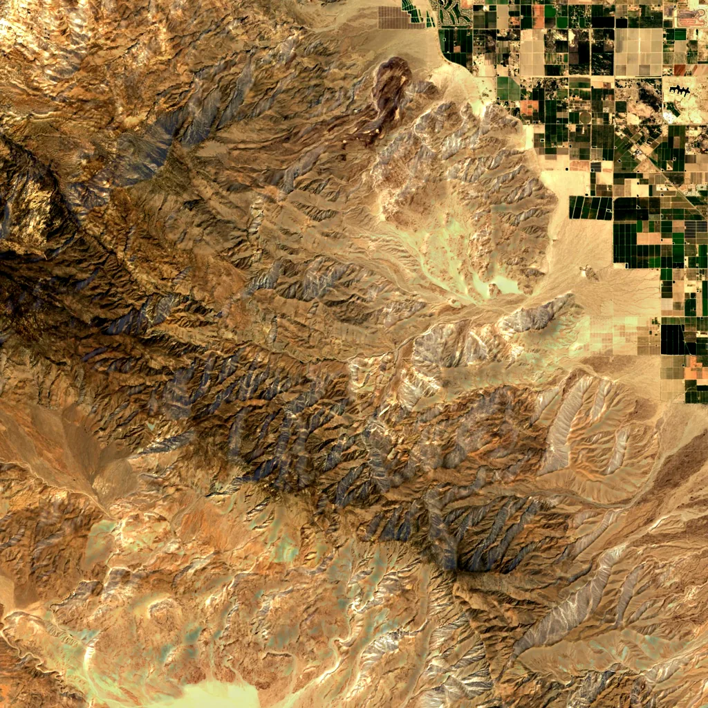 Tahquitz Canyon seen from above (Sentinel-2)