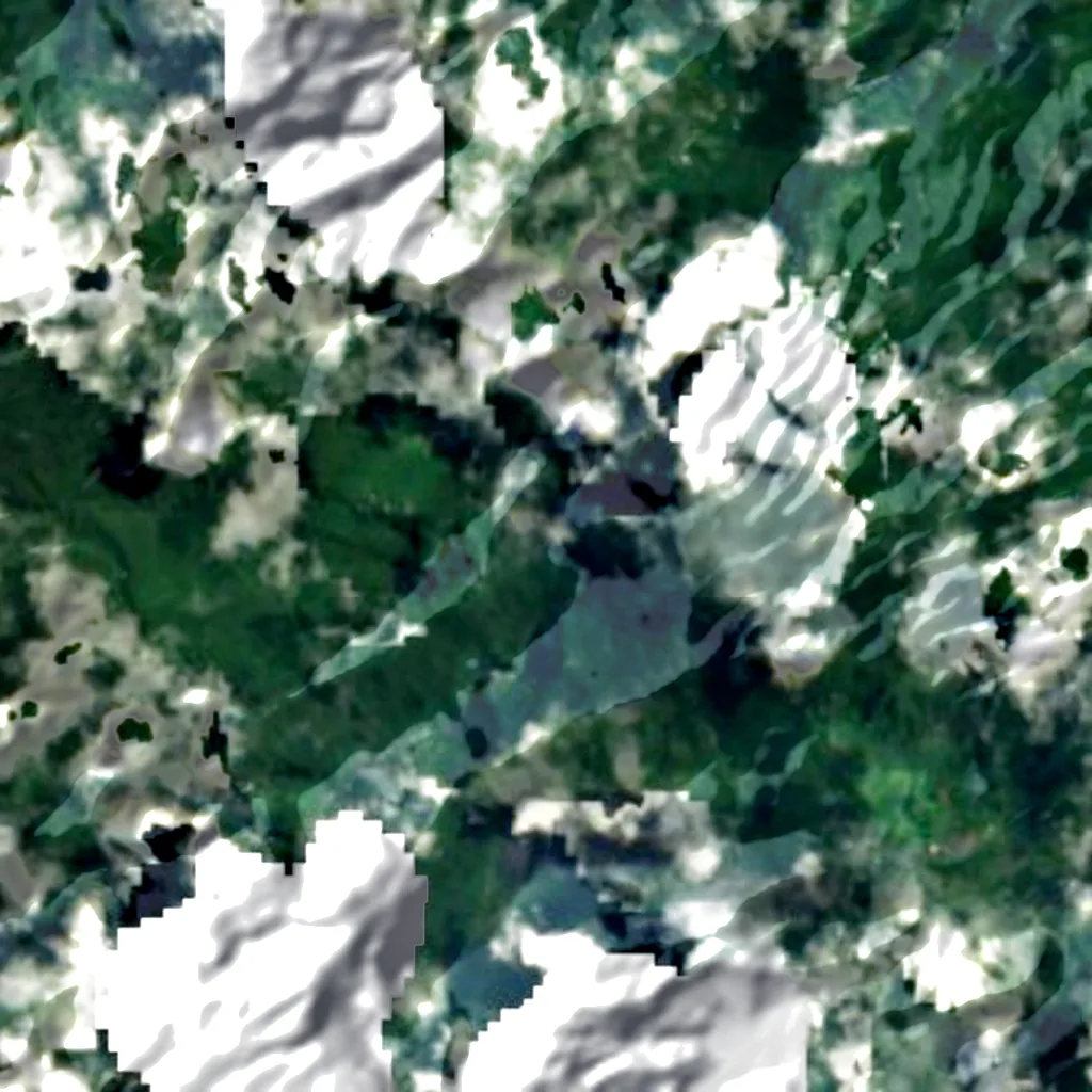 Takamaka seen from above (Sentinel-2)