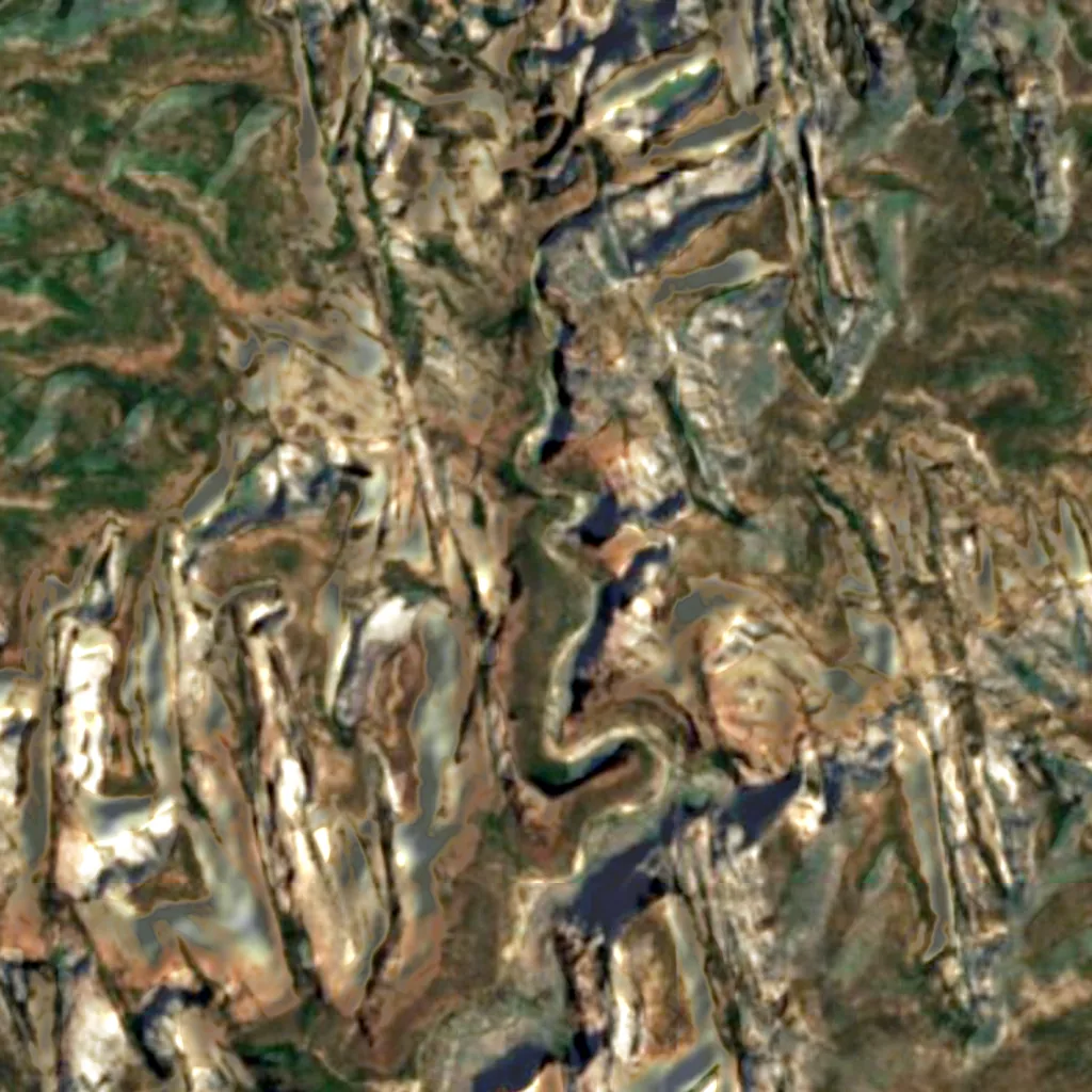 The Narrows seen from above (Sentinel-2)