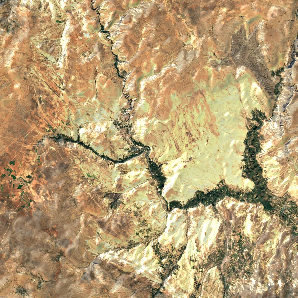 Tohma Canyon seen from above (Sentinel-2)