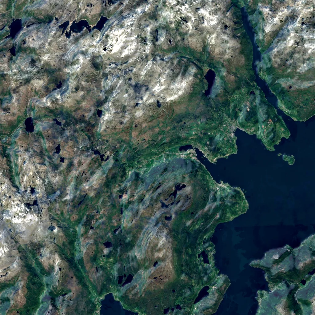Tokagjelet seen from above (Sentinel-2)