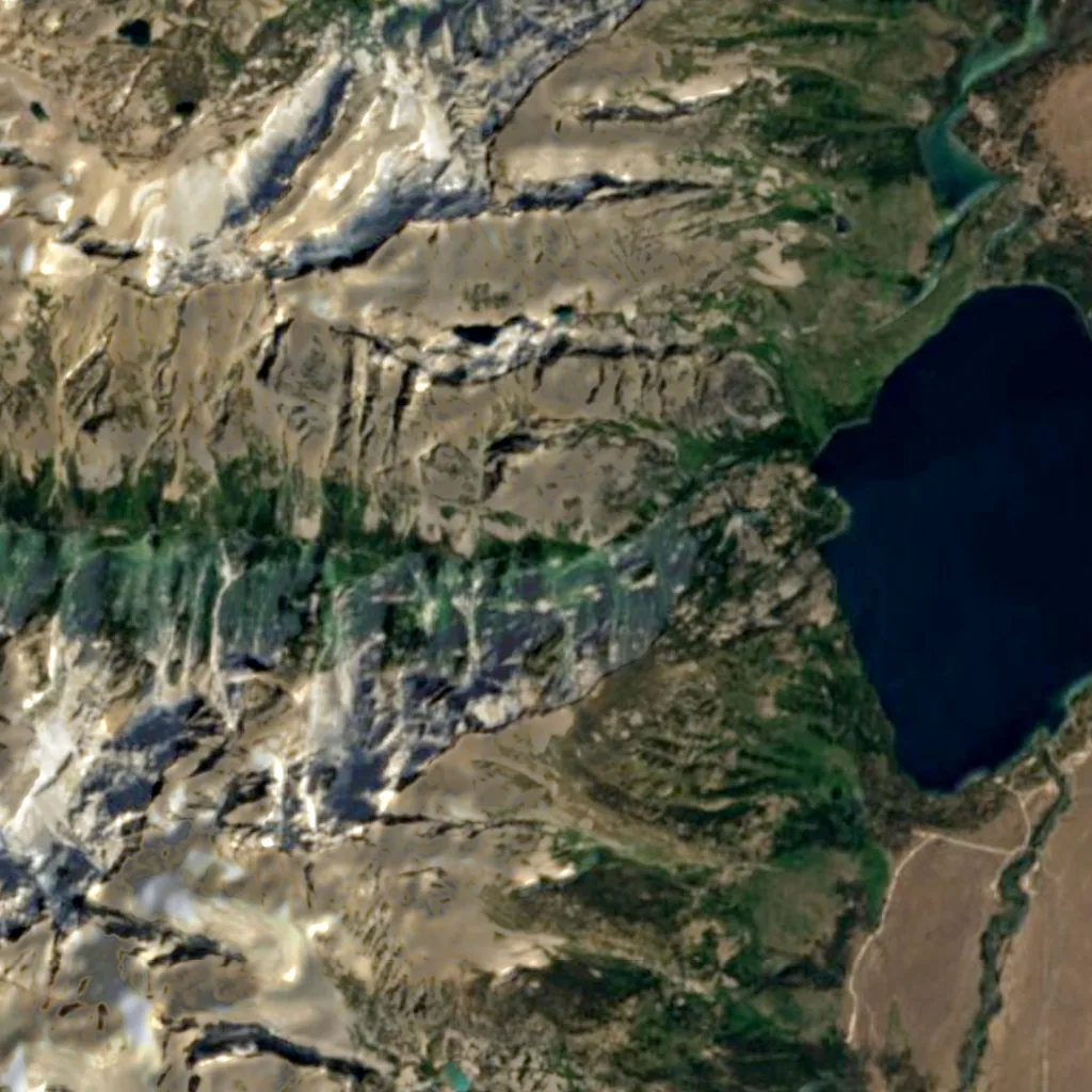 Valhalla Canyon seen from above (Sentinel-2)