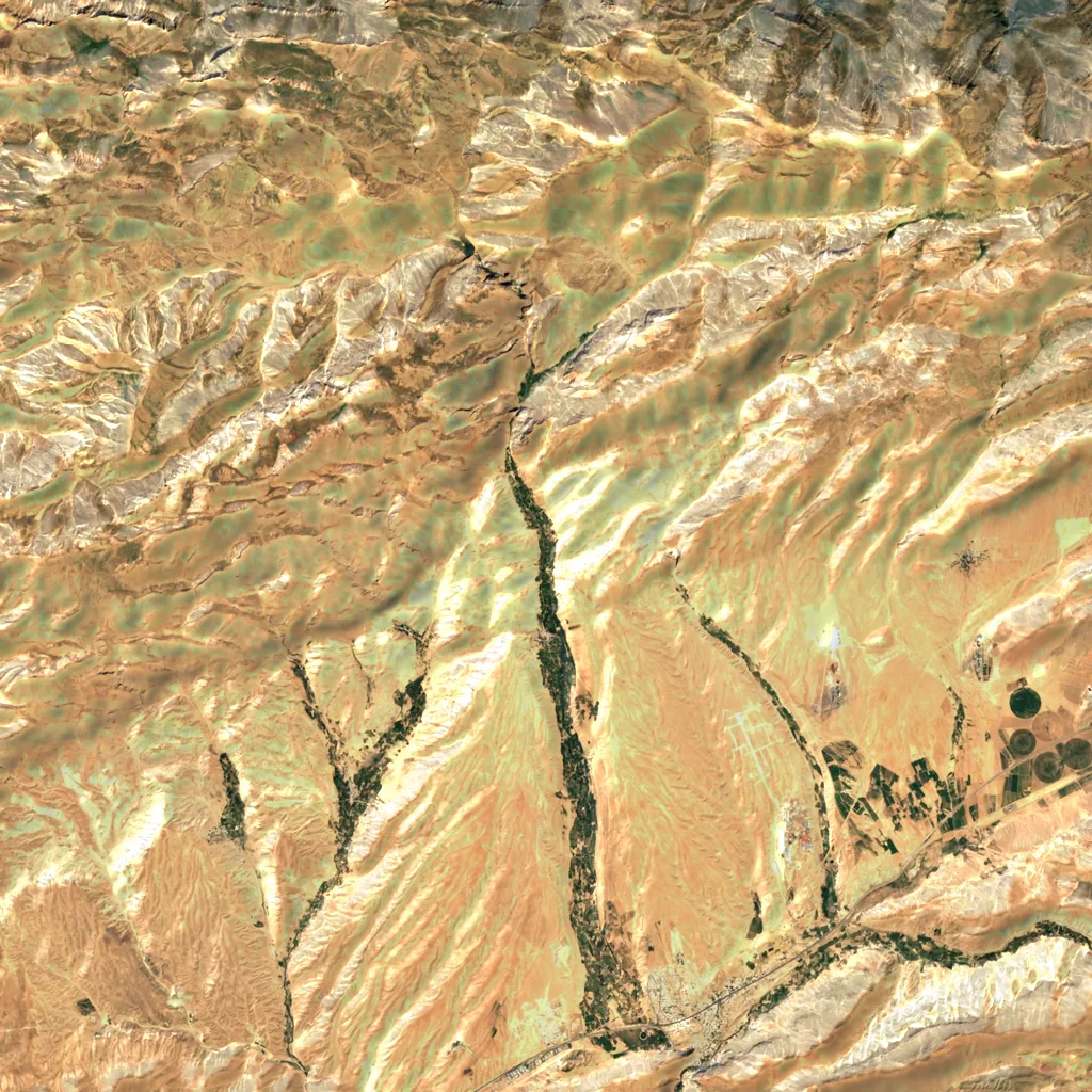 Vashi Canyon seen from above (Sentinel-2)