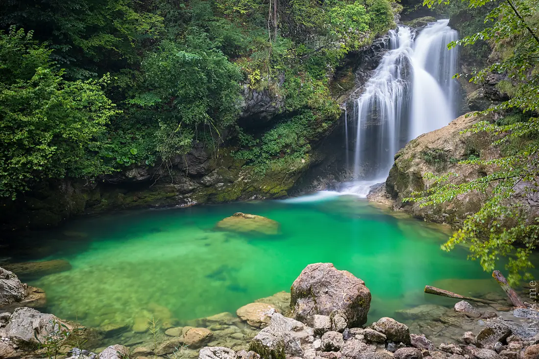 Slovenia - Waterfall Sum - Vintgar Klamm (43686688490)