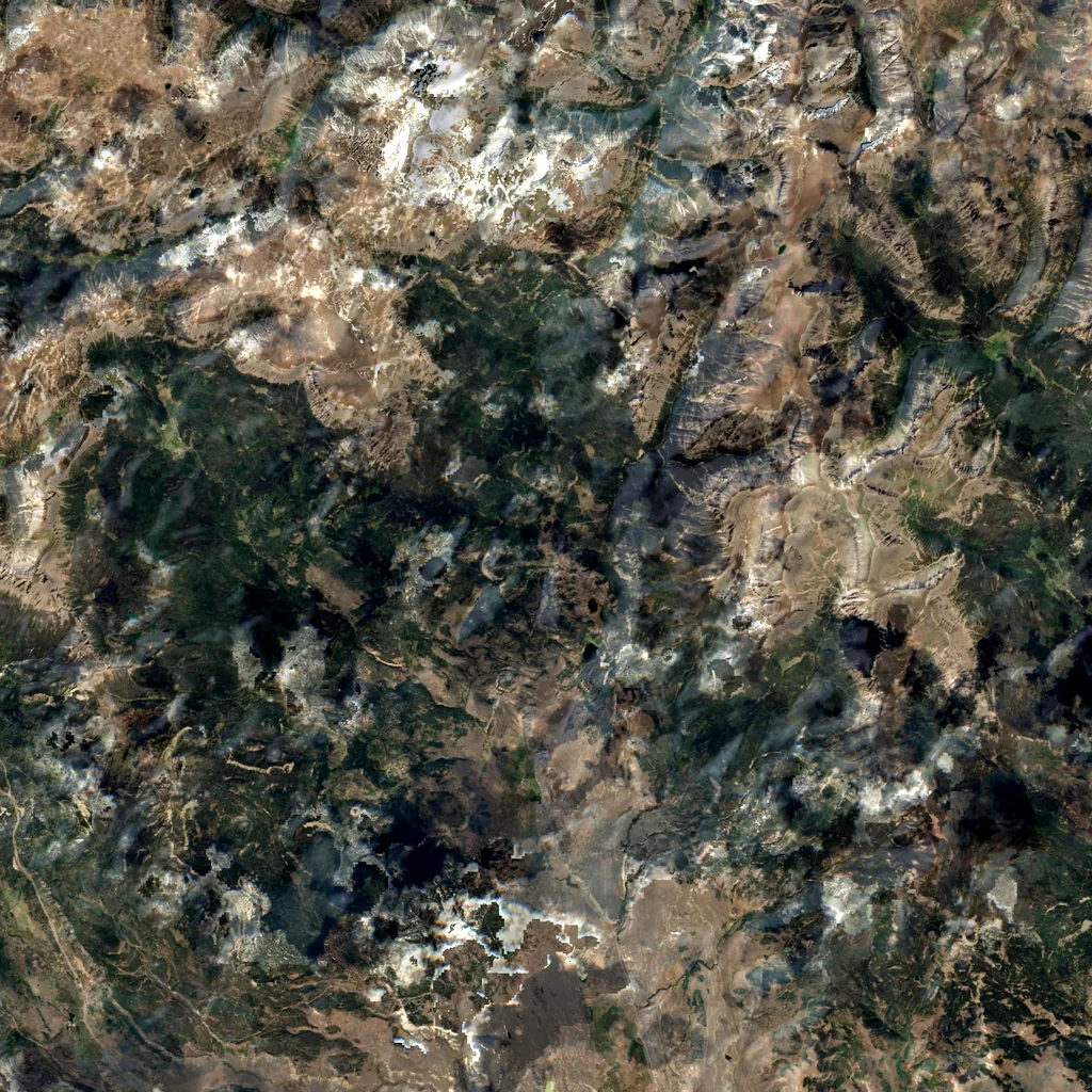 Waterfalls Canyon seen from above (Sentinel-2)