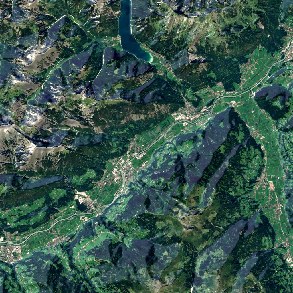 Wolfsklamm seen from above (Sentinel-2)